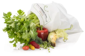 Stored Naturally for the best reusable hemp produce bag for the fridge
